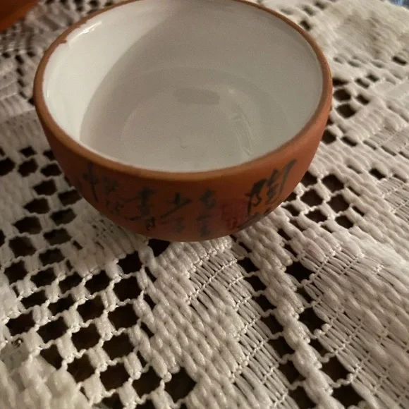 Yixing Zhusha Lidded teapot and 6 cups 1bowl Gongfu Tea set. - Picture 7 of 10